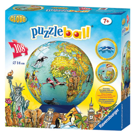 Ravensburger Children's Globe 3D PuzzleBall 108pc