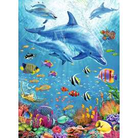 Ravensburger Pod of Dolphins Jigsaw Puzzle 100pc