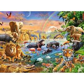 Ravensburger Savannah Jungle Waterhole Jigsaw Puzzle 100pc