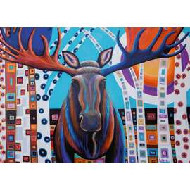 Ravensburger - Winter Moose 1000pc Canadian Collection Jigsaw Puzzle