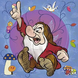 Ravensburger - Disney Grumpy Square Jigsaw Puzzle 500pc