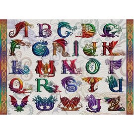 Ravensburger - Dragon Alphabet 1000pc Jigsaw Puzzle