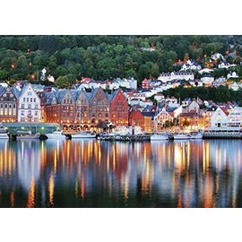 Ravensburger - Bergen Norwegian 1000pc Jigsaw Puzzle