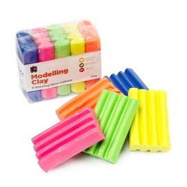 Educational Colours - Fun Clay Fluoro 5 Colours 50G