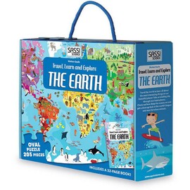 Sassi Junior | Travel, Learn & Explore the Earth Jigsaw Puzzle 205pc