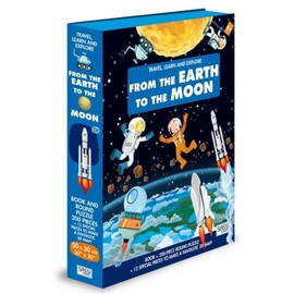 Sassi Travel, Learn Explore | From The Earth To The Moon 200pc Puzzle & Book