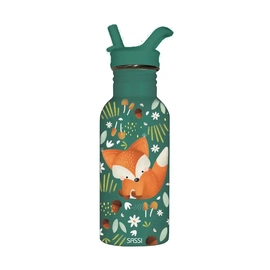 Sassi Stainless Steel Drink Bottle 500ml - Crunchy The Fox
