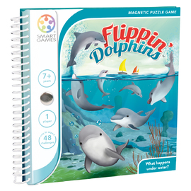 SmartGames Flippin' Dolphins Magnetic Travel Game