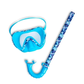 Bling2o - Aqua2ude Camo Blue - Mask & Snorkel set