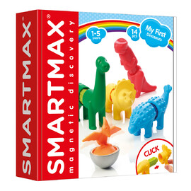 SmartMax My First Dinosaurs | 14 Piece Magnetic Construction Kit