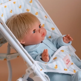 Tiny Harlow Folding Dolls Stroller - Blue Ducky 