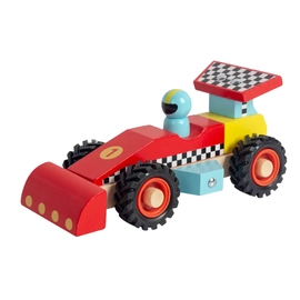 Wooden Racing Car - Red