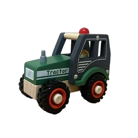 Wooden Green Tractor