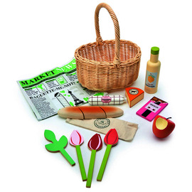 Wicker Shopping Basket Set