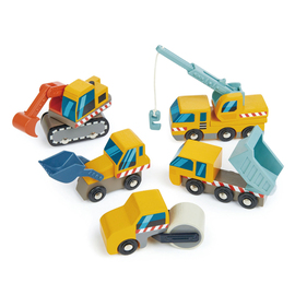 Tender Leaf Toys Wooden Construction Vehicle Set
