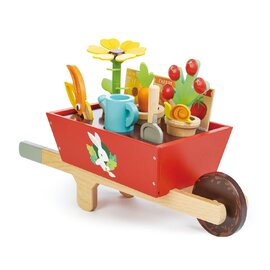 Tender Leaf Toys Wooden Garden Wheelbarrow Set