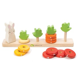 Tender Leaf Counting Carrots | Wooden Stacker