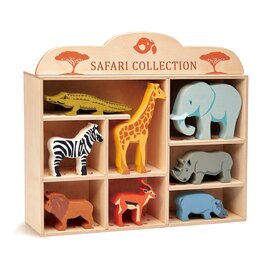 Tender Leaf Safari Animal Display Shelf Set