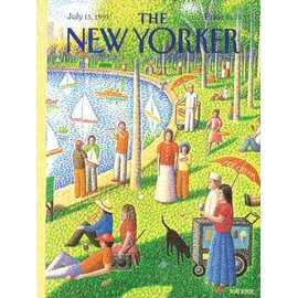 The New York Puzzle Company | The New Yorker Sunday Afternoon In Central Park 1000pc Puzzle