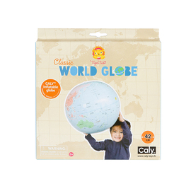 Tiger Tribe Classic World Globe Inflatable Ball 42cm
