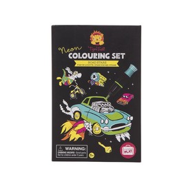 Tiger Tribe Neon Colouring Set - Road Stars