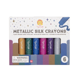 Tiger Tribe Metallic Silk Crayons 6pk