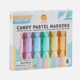 Tiger Tribe Two-Tip Candy Pastel Markers 6pk
