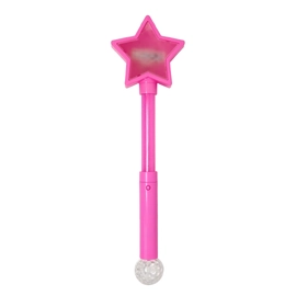 Magical Flashing Pink Star Light Up Wand