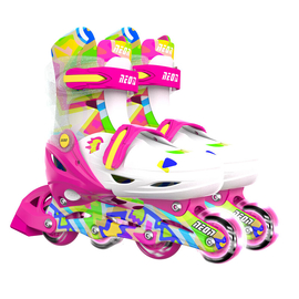 Neon Combo Skates (Size 12-2) Pink & Yellow