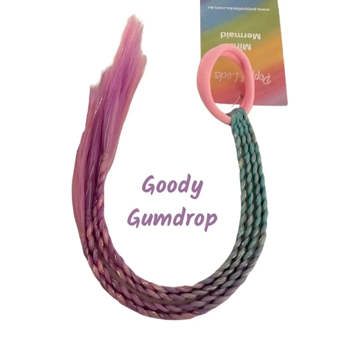 12" Mini Mermaid Hair Piece (Blue Tie)
