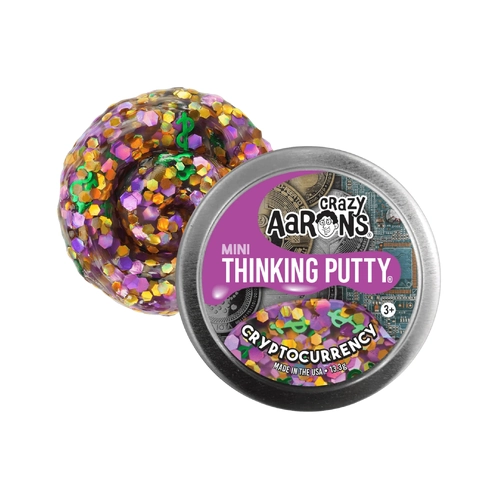 Crazy Aarons Thinking Putty Cryptocurrency Mini Tin