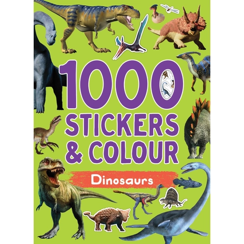 1000 Stickers & Colouring - Dinosaurs