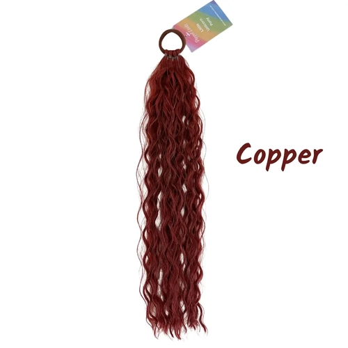 Little Mermaid Waves - Copper - Hair Piece - 16"