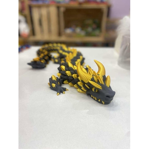 3D Printed Dragon - Mother Of Dragons - Grey/Gold