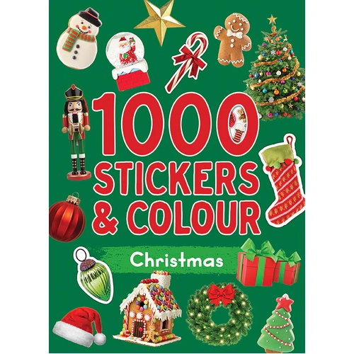 1000 Stickers & Colouring -Christmas