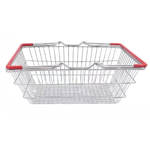 Kids Shopping Basket With Red Handle