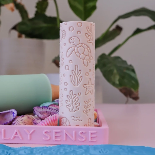 Play Sense Playdough Textured Roller - Ocean Life