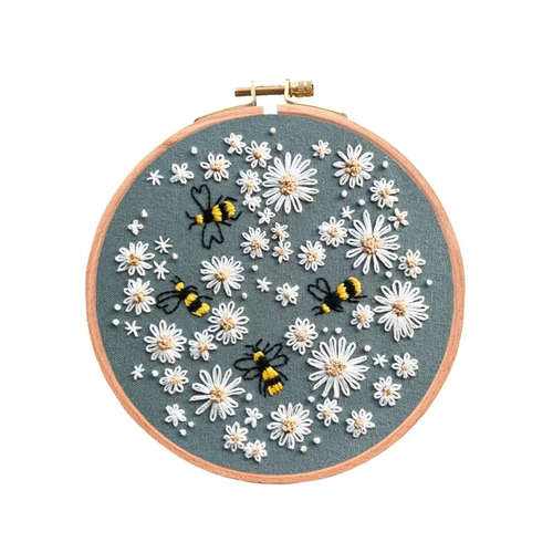 Busy Bees Beginner Embroidery Kit