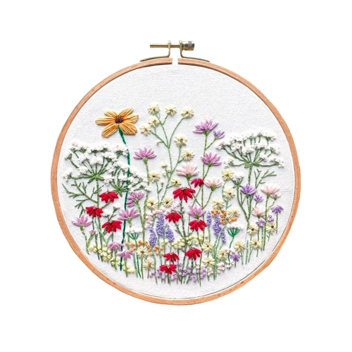 Meadow Wildflowers Embroidery Kit