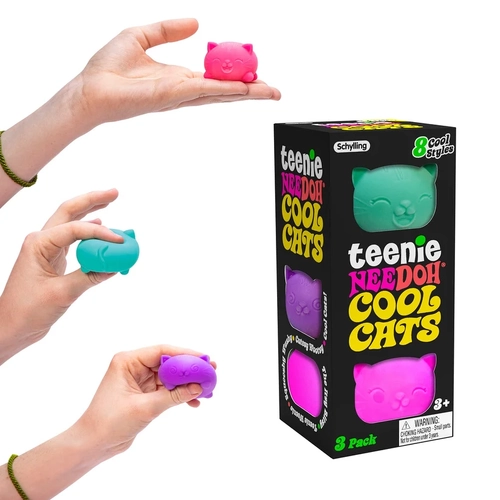 Nee Doh Cool Cat Teenie (Set of 3)
