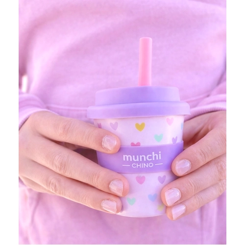 'Hearts' Babychino Cup - Straw Included