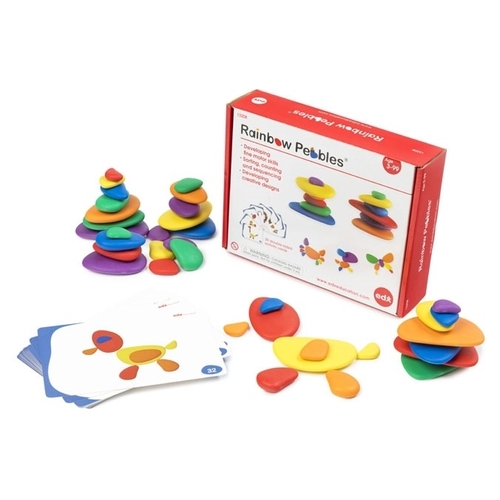 Edx Education Rainbow Pebbles Set in a Box