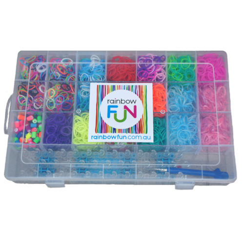 Rainbow Loom Storage Box - 22 Compartments (BOX ONLY - NO BANDS)