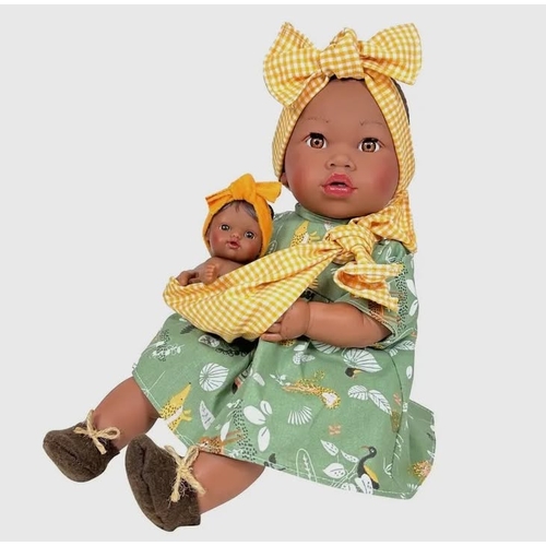 Handcrafted Alika Doll With Baby By Nines D'Onil