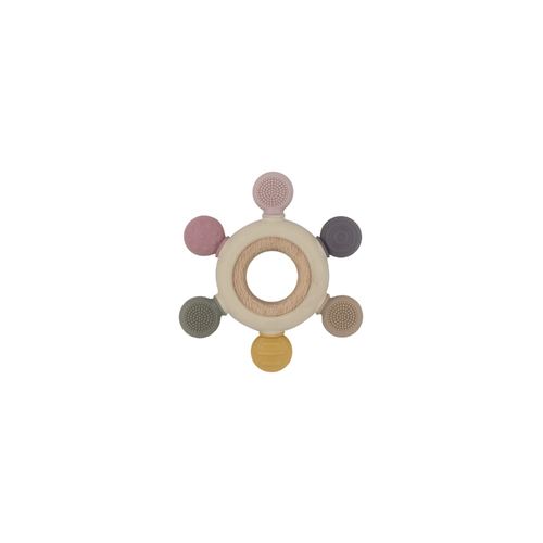 Multi-surface Teething Wheel - Rose