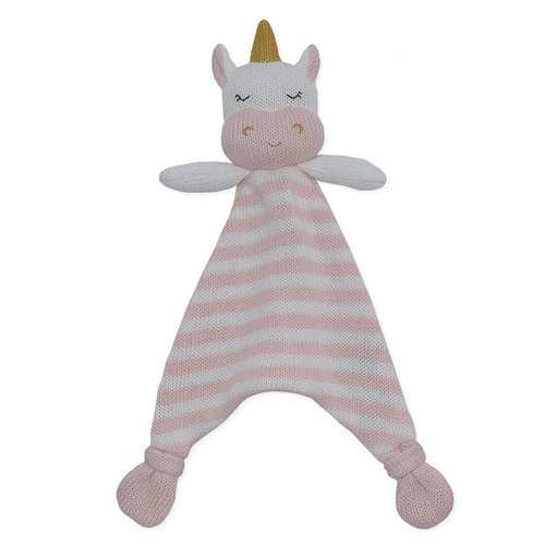 Kenzie The Unicorn Knitted Security Blanket
