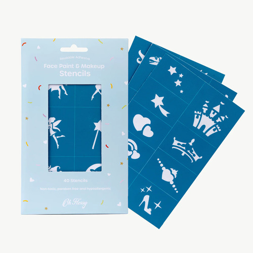 Oh Flossy Reusable Adhesive Face & Paint Makeup Stencils