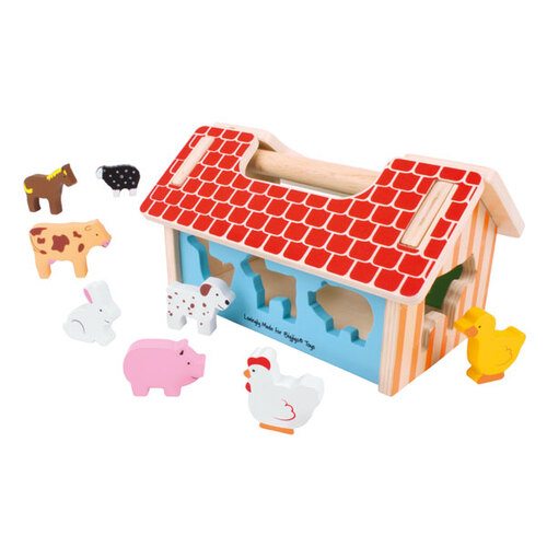 Bigjigs Toys Farmhouse Shape Sorter