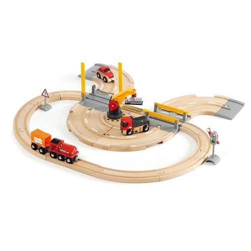 brio rail & road travel set