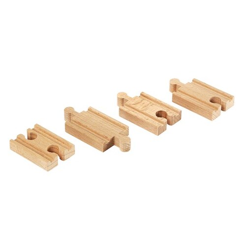 BRIO Mini Straight Tracks for Railway 4 Pcs